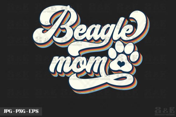 Charming Beagle Mom Design for Embroidery