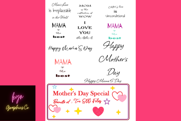 Review: Mother's Day - Bundle of Ten SVG Files